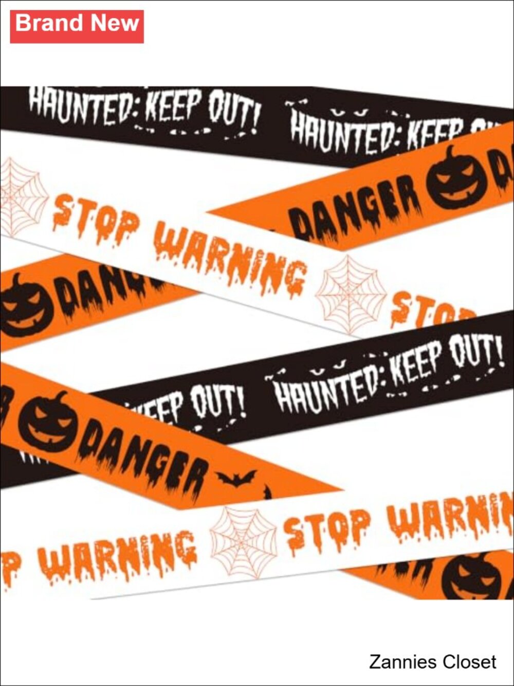 👻 SWRT 3 Pack Halloween Caution Tape 3 in x 30 Ft Party Decor